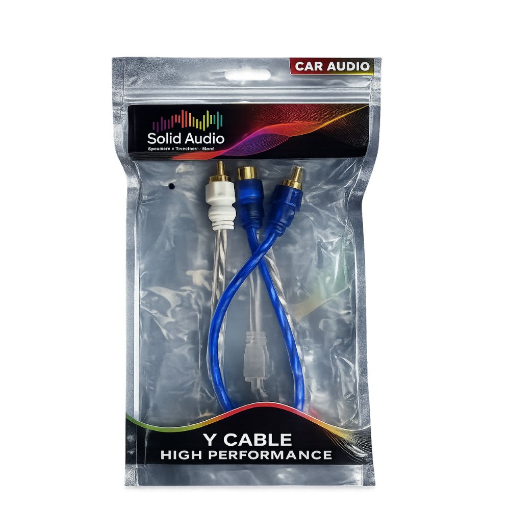SA-2M1F-BLBG 2XMALE X 1 FEMALE RCA SPLITTER