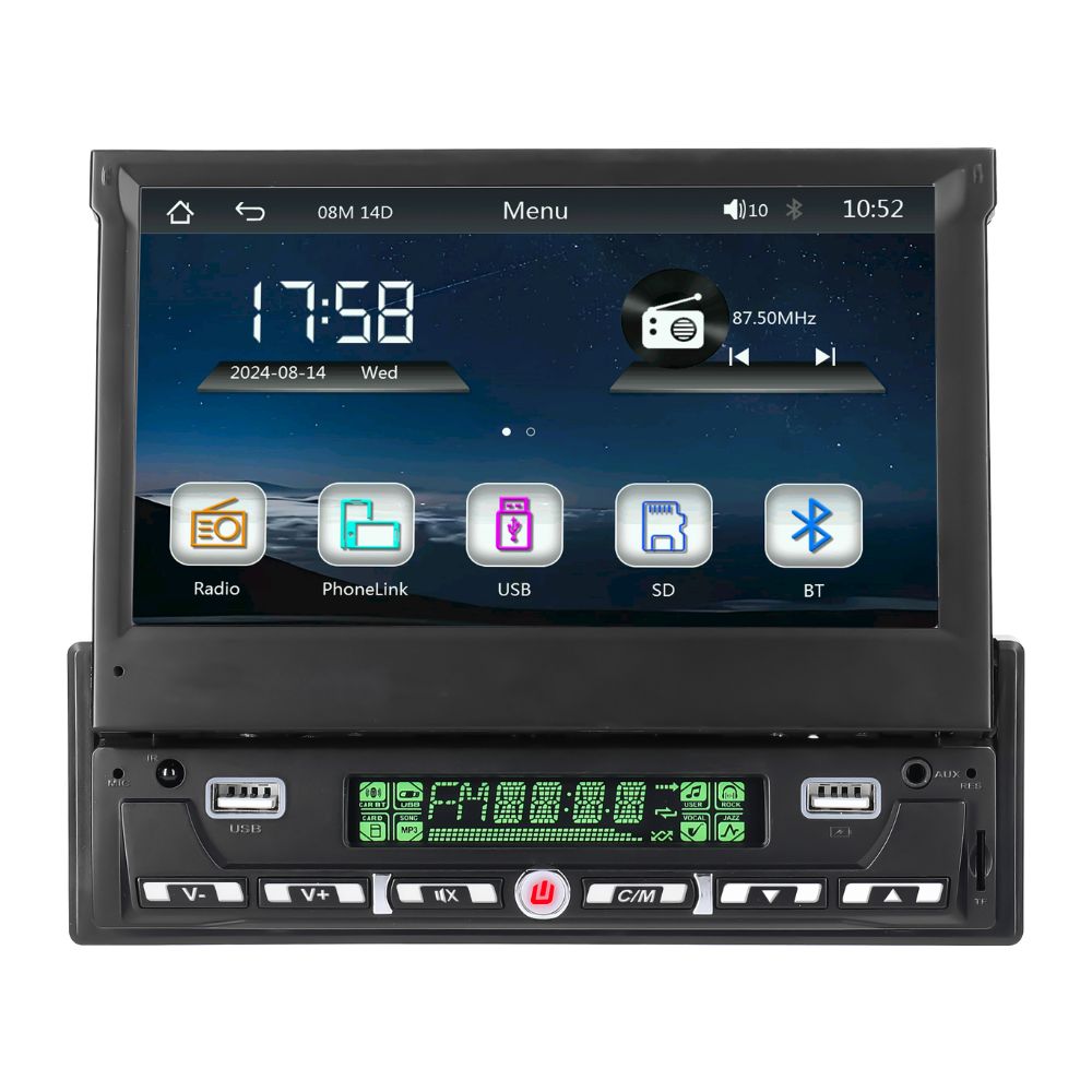 SA-HU7MID 7” MANUAL IN DASH MEDIA PLAYER